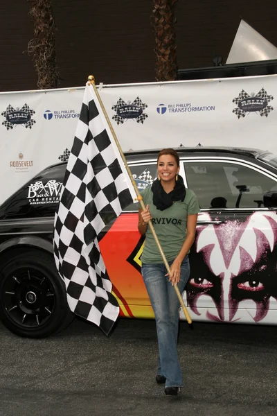 Eva Longoria Parker at the 2nd Annual Rally For Kids With Cancer Scavenger Cup Start Your Engines Brunch, Roosevelt Hotel, Hollywood, CA. 10-23-10 — Stock Photo, Image