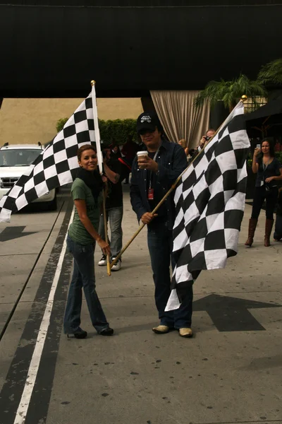 Eva Longoria Parker and Gene Simmons at the 2nd Annual Rally For Kids With Cancer Scavenger Cup Start Your Engines Brunch, Roosevelt Hotel, Hollywood, CA. 10-23-10 — Stock Fotó