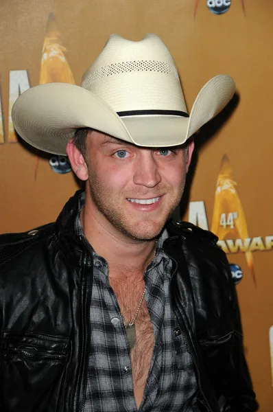 Justin Moore at the 44th Annual CMA Awards, Bridgestone Arena, Nashville, TN. 11-10-10 — Stock Photo, Image