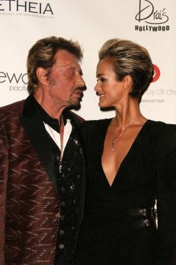 Johnny hallyday, laeticia hallyday 6 yıllık pembe parti, w otel, hollywood, ca. 09 / 25 / 10