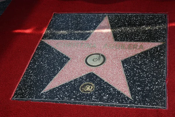 La estrella de Christina Aguilera — Foto de Stock