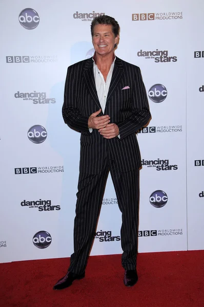 David Hasselhoff en el "Dancing With The Stars" 200th Episode, Boulevard 3, Hollywood, CA. 11-01-10 — Foto de Stock