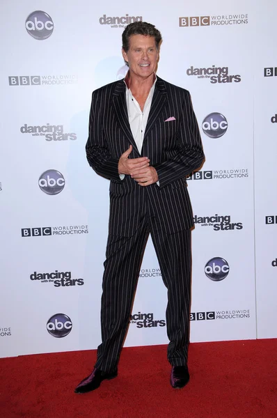 David Hasselhoff al "Dancing With The Stars" 200th Episode, Boulevard 3, Hollywood, CA. 11-01-10 — Foto Stock