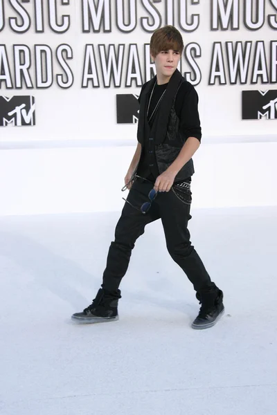 Justin bieber aan de 2010 mtv video music awards, nokia theater l.a. live, los angeles, ca. 08-12-10 — Stockfoto