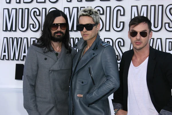 Tomo Milicevic, Jared Leto e Shannon Leto — Fotografia de Stock