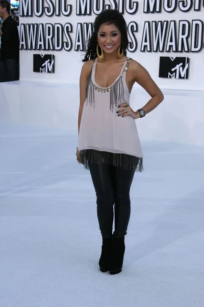 Brenda Song en los MTV Video Music Awards 2010, Nokia Theatre L.A. LIVE, Los Angeles, CA. 08-12-10 —  Fotos de Stock