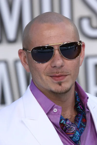 Pitbull no MTV Video Music Awards de 2010, Nokia Theatre L.A. LIVE, Los Angeles, CA. 08-12-10 — Fotografia de Stock
