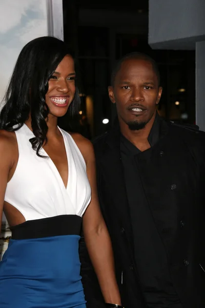 Brittany Loren, Jamie Foxx at the "Due Date" Los Angeles Premiere, Chinese Theater, Hollywood, CA. 10-28-10 — Stock Photo, Image