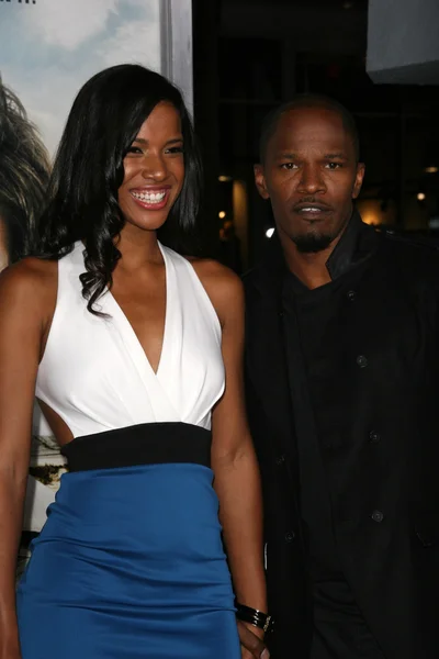 Brittany Loren, Jamie Foxx at the "Due Date" Los Angeles Premiere, Chinese Theater, Hollywood, CA. 10-28-10 — Stock Photo, Image