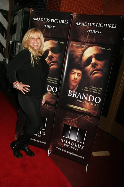Глория Кисель в театре "Brando Unauthorized" в Лос-Анджелесе, Majestic Crest Theater, Уэствуд, Калифорния. 11-09-10 — стоковое фото