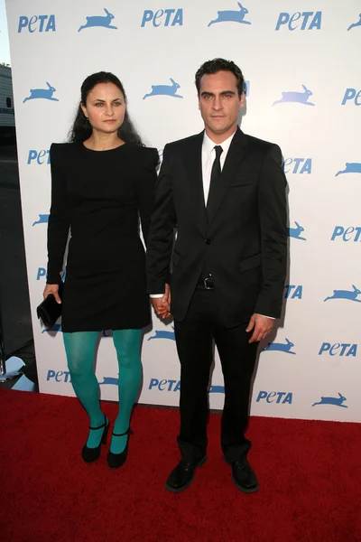 Rain Phoenix Joaquin Phoenix Peta Års Jubileum Gala Och Humanitära — Stockfoto