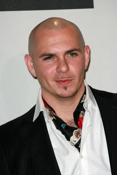 Pitbull at the 2010 American Music Awards Press Room, Nokia Theater, Los Angeles, CA. 11-21-10 — Stock Photo, Image