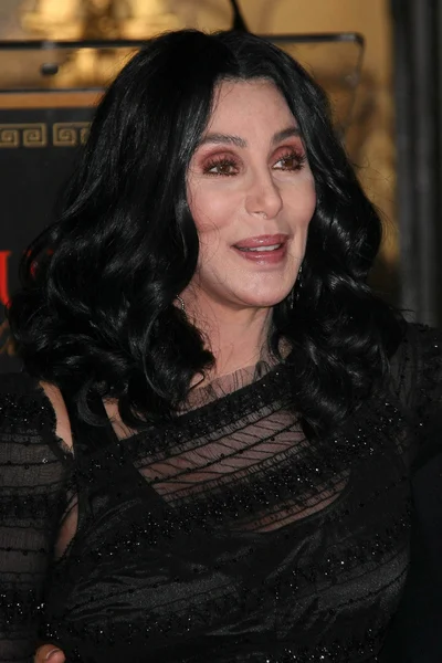 Cher at Cher 's Hand and Footprint Ceremony, Grauman' s Chinese Theatre, Hollywood, CA. 11-18-10 — Foto de Stock