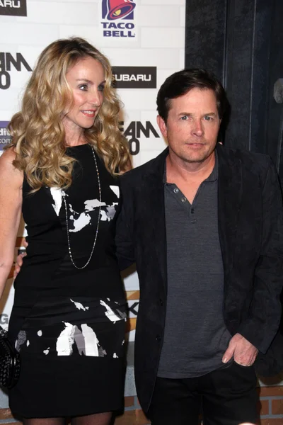 Tracy Pollan and Michael J. Fox — Stock Photo, Image