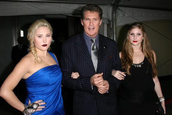 David Hasselhoff and Daughters Taylor Ann and Hayley at thr Hollywood Walk of Fame's 50th Birthday Bash, Kodak Theater Grand Ballroom, Hollywood, CA. 11-03-10 — Stock fotografie