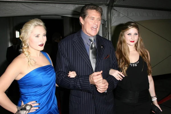 David Hasselhoff and Daughters Taylor Ann and Hayley at thr Hollywood Walk of Fame 's 50th Birthday Bash, Kodak Theater Grand Ballroom, Hollywood, CA. 11-03-10 — стоковое фото