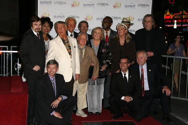 Roger williams, mickey rooney, rooney jan, diane ladd, jim ladd, bob barker — Fotografia de Stock