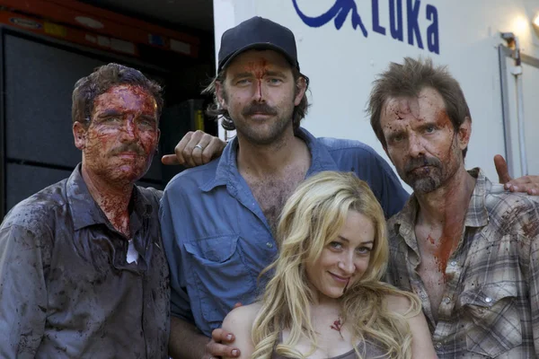 Ryan Honey, Denny Kirkwood, Michael Biehn e Jennifer Blanc — Fotografia de Stock