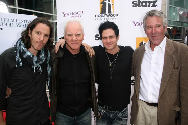 Malcolm McDowell, Jeff D'Agostino, Timothy Bottoms, Taryn Southern — Stock Photo, Image