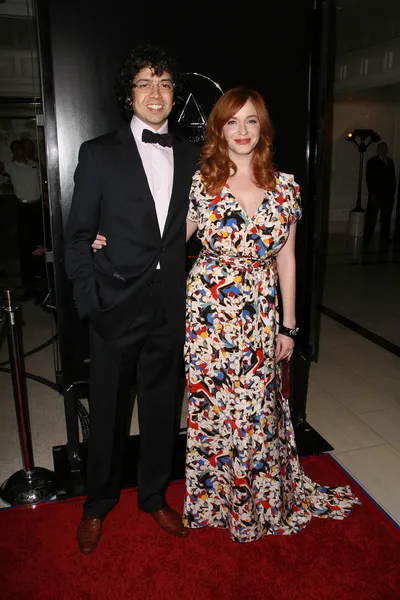 Geoffrey Arend and Christina Hendricks at the World Premiere of "Devil," The London, West Hollywood, CA. 09-15-10 — Stock Photo, Image