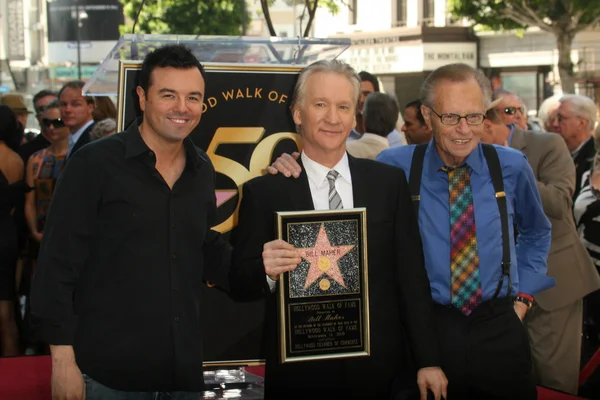 Seth MacFarlane, Bill Maher e Larry King — Foto Stock