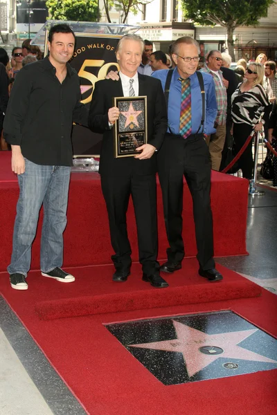 Seth MacFarlane, Bill Maher et Larry King — Photo