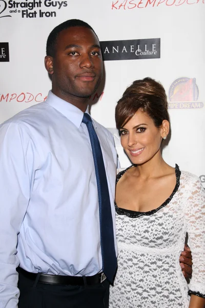 Bryan Lay, Kerri Kasem at the Nathanaelle Fashion Show — Stock Photo, Image