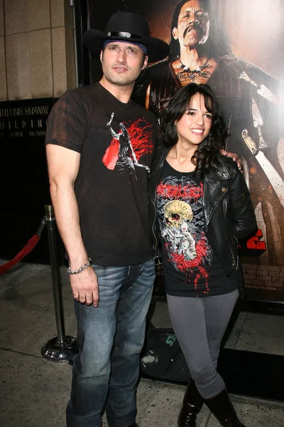 Robert Rodriguez und michelle rodriguez — Stockfoto