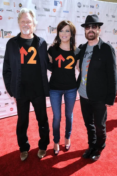 Kris kristofferson, martina mcbride und dave stewart — Stockfoto