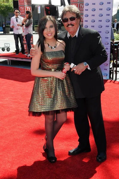 Tony Orlando and daughter — Stock Photo, Image