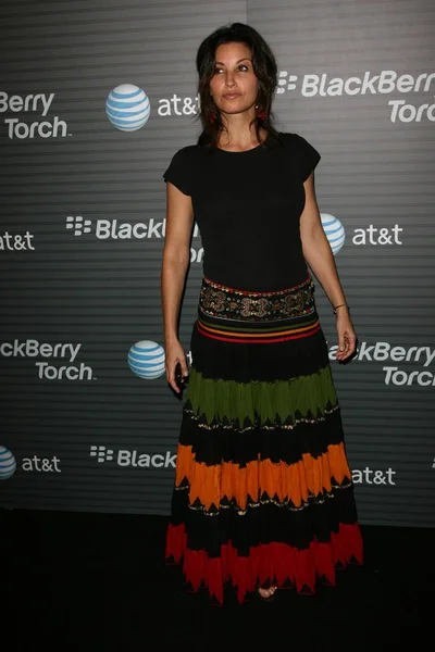 Gina Gershon at the Blackberry "Torch" Launch Party, Private Location, Los Angeles, CA. 08-11-10 — Stock Photo, Image