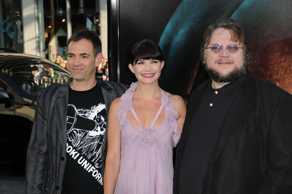 Vincenzo Natali, Delphine Chaneac e Guillermo Del Toro — Fotografia de Stock