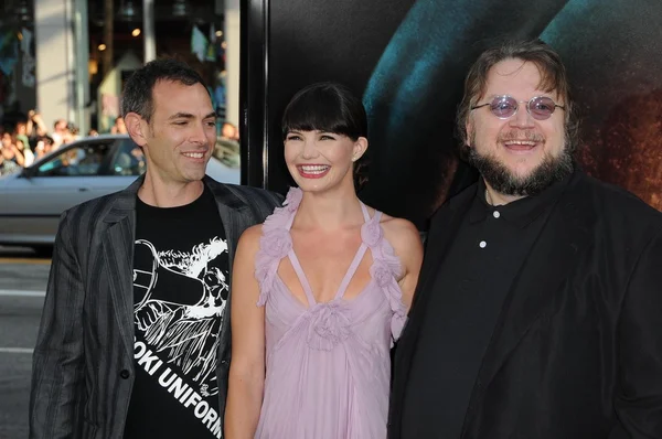 Vincenzo Natali, Delphine Chaneac and Guillermo Del Toro — Stock Photo, Image