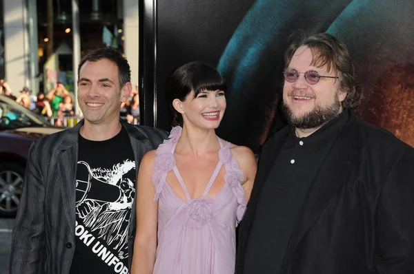 Vincenzo Natali, Delphine Chaneac and Guillermo Del Toro — Stock Photo, Image