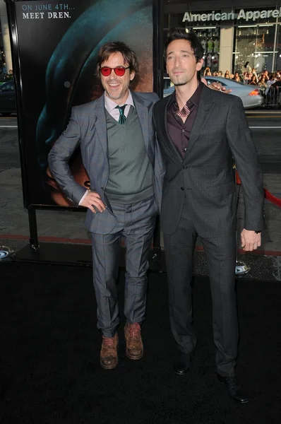 Robert downey jr. och adrien brody — Stockfoto