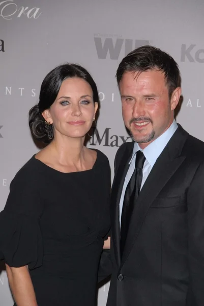 Courteney cox arquette und david arquette — Stockfoto