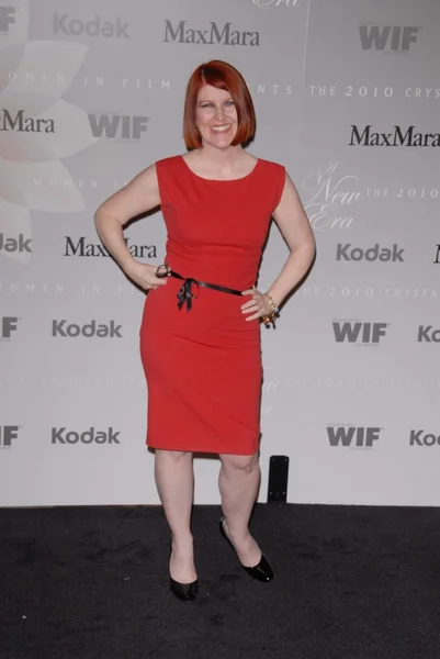 Kate Flannery at the 2010 Crystal, Lucy Awards: A New Era, Century Plaza, Century City, CA (engelsk). 06-01-10 – stockfoto