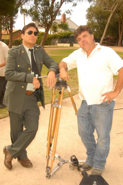 Damian Chapa op de set van de eerste dag van de schietpartij "Marlon Brando ongeautoriseerde," prive locatie, San Pedro, ca. 06-27-10 — Stockfoto