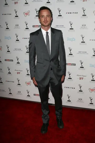 亚伦保罗在第 62 黄金时段艾美奖演员提名人接待、 光谱的沃尔夫冈 · 冰球，太平洋设计中心，西好莱坞，加利福尼亚州。 10/8/27 — 图库照片