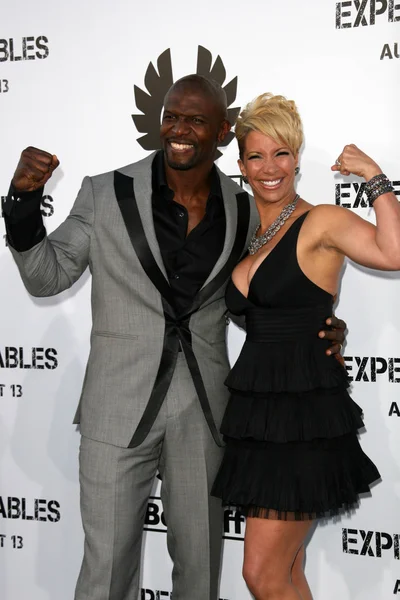 Terry Crews y su esposa Rebecca Crews — Foto de Stock