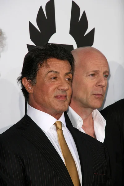 Sylvester stallone i bruce willis — Zdjęcie stockowe