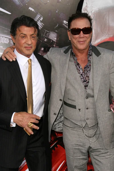 Sylvester Stallone y Mickey Rourke —  Fotos de Stock