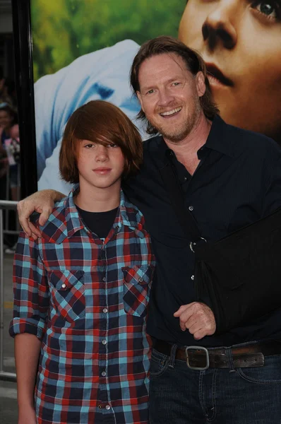 Donal Logue and son — Stock Photo, Image