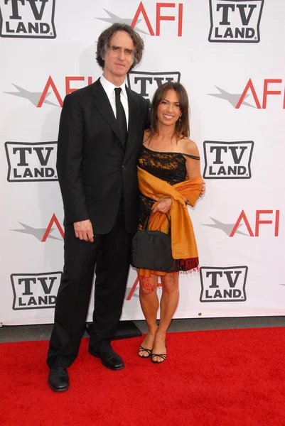 Jay Roach e Susanna Hoffs no The AFI Life Achievement Award homenageando Mike Nichols apresentado pela TV Land, Sony Pictures Studios, Culver City, CA. 06-10-10 — Fotografia de Stock