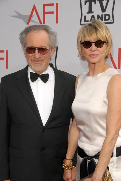 Steven Spielberg e Kate Capshaw — Fotografia de Stock