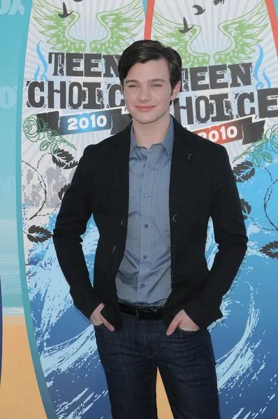 Крис Колфер на премии Teen Choice Awards 2010 - Прибытие, Гибсон Хемсворт, Universal City, Калифорния. 08-08-10 — стоковое фото