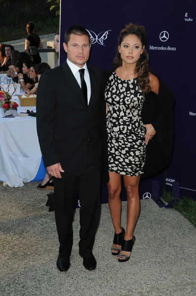 Nick Lachey y Vanessa Minnillo — Foto de Stock