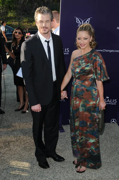 Eric Dane and Rebecca Gayheart at the 9th Annual Chrysalis Butterfly Ball, Private Location, Beverly Hills, CA. 06-05-10 — Stock Photo, Image
