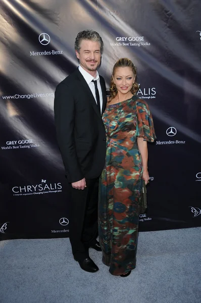 Eric Dane and Rebecca Gayheart at the 9th Annual Chrysalis Butterfly Ball, Private Location, Beverly Hills, CA. 06-05-10 — стокове фото