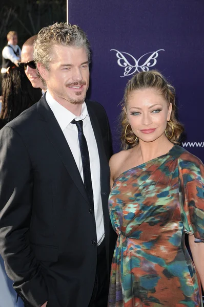 Eric Dane and Rebecca Gayheart at the 9th Annual Chrysalis Butterfly Ball, Private Location, Beverly Hills, CA. 06-05-10 — Stock Photo, Image
